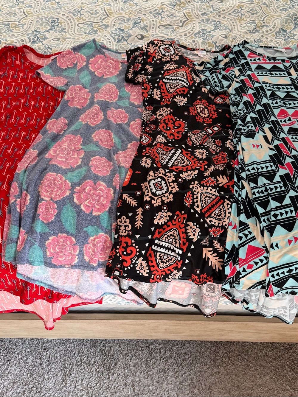 LuLaRoe Midi Dresses set of 4